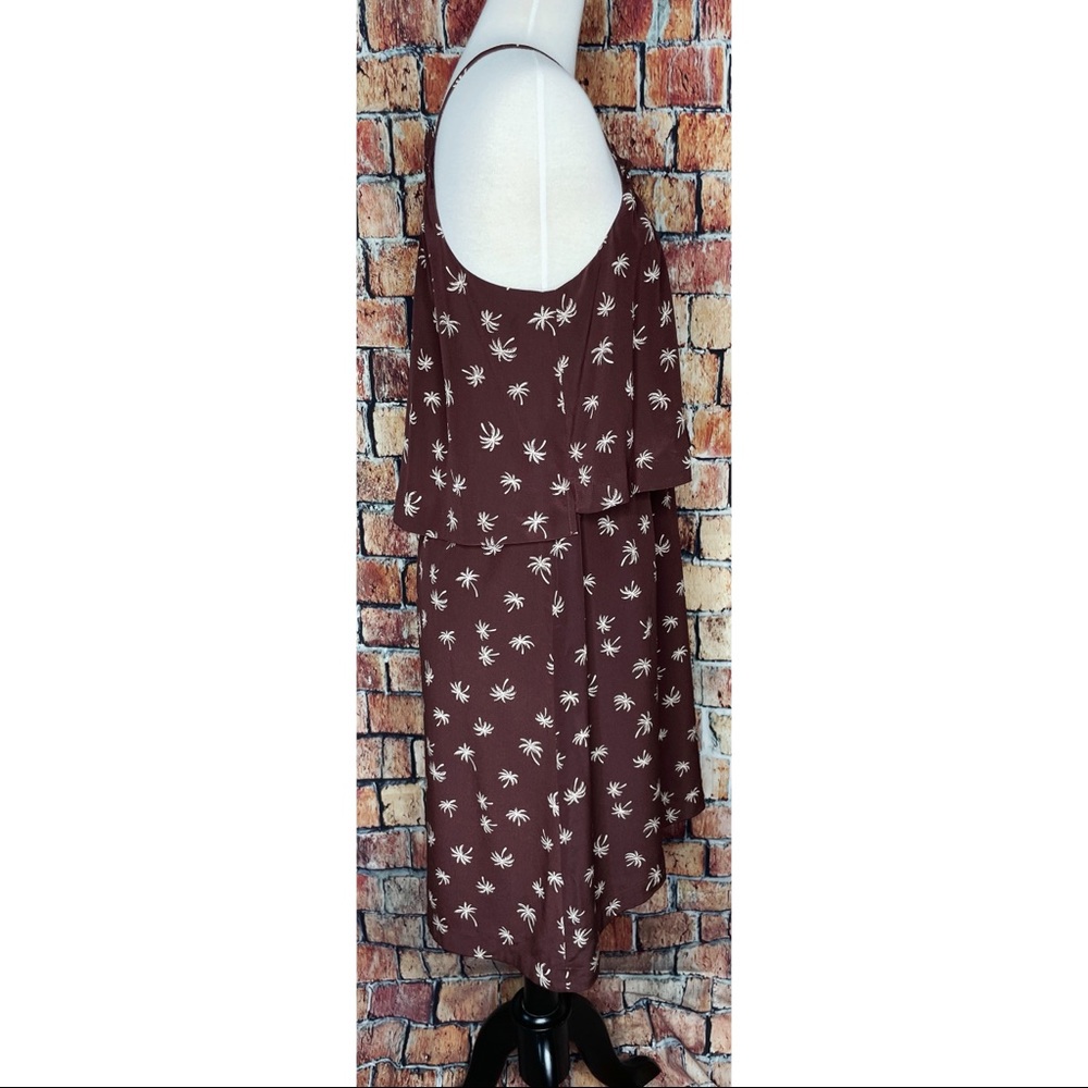 Madewell Dream Drift Overlay Silk Palm Tree Dress - Picture 3 of 7